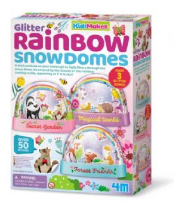 KIDZMAKER - MINI DÔMES À EAU ARC-EN-CIEL À PAILLETTES